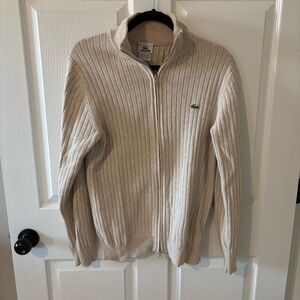 Lactose Zip Down Sweater Wool Cotton Blend size Medium (4)